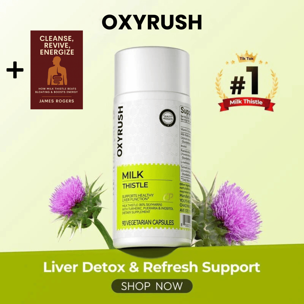 OXYRUSH Milk Thistle Liver Detox & Colon Cleanse